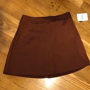 BRAND NEW RUST COLOR SILK SKIRT